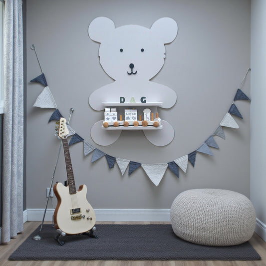 Teddybjörnen vägghylla